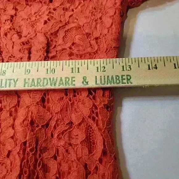 NSR Napean Sea Rd Womens Dress Red Size Small Harlow Lace Mini Melon - Picture 15 of 16